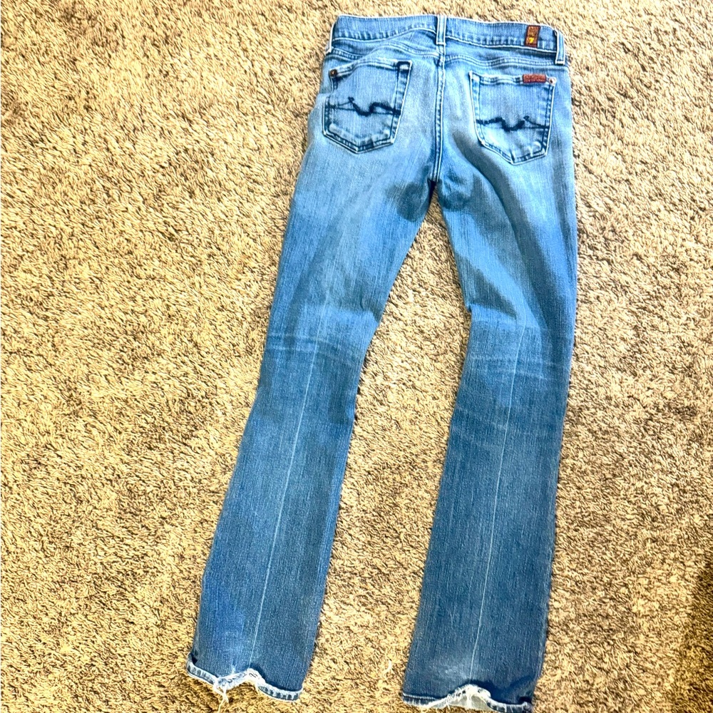 7 For All Mankind Bootcut distressed Jeans Size 25
